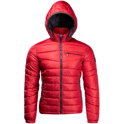 Koop Sea Barrier gewatteerde jas met afritsbare capuchon Rood voor slechts  € 169,95 bij Henk ter Horst herenmode