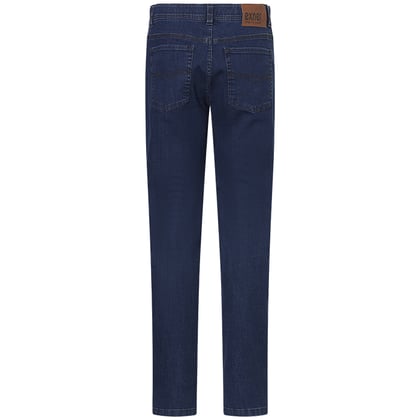 Exner heren stretch jeans met elastische band Blauw