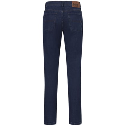 Exner heren stretch jeans met elastische band Donkerblauw