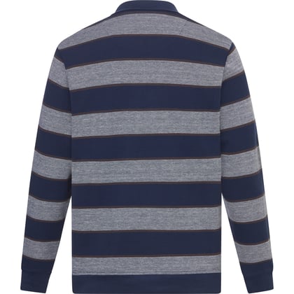 Trui met rits gestreept borstzak Chris Cayne Blauw