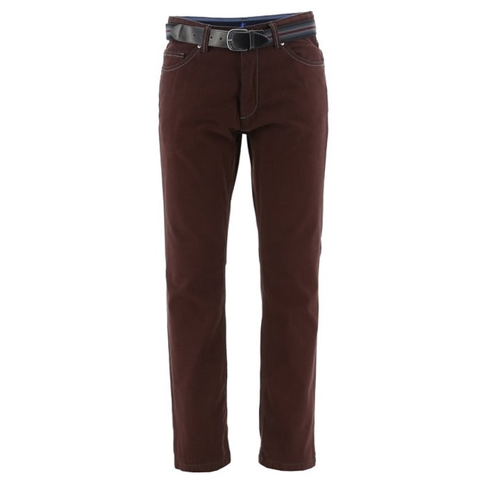 Koop Exner 5-pocket broek bordeaux voor slechts  € 59,95 bij Henk ter Horst herenmode
