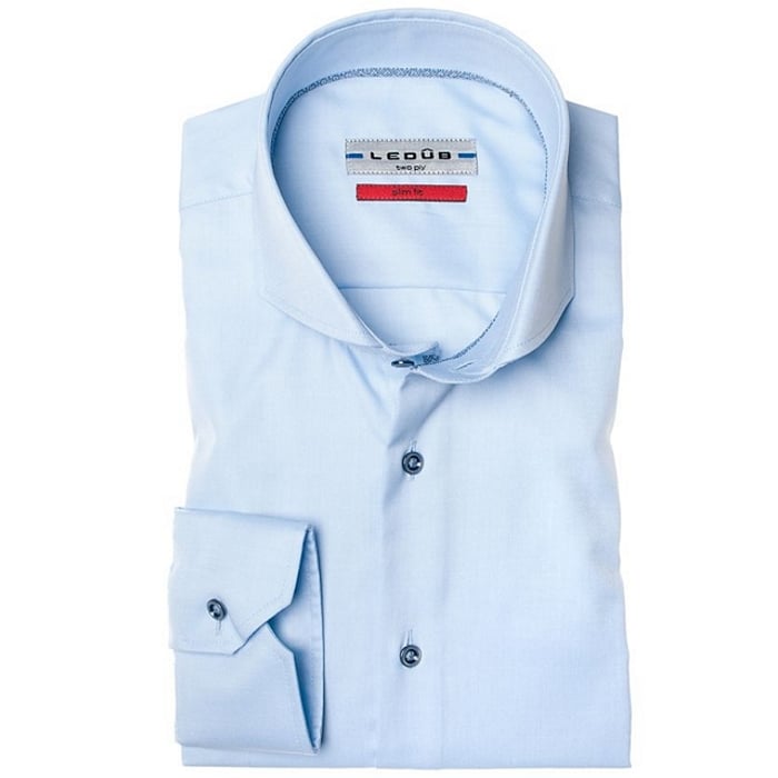 Koop Ledub dresshemd slimfit 0488S, blauw voor slechts  € 67,50 bij Henk ter Horst herenmode