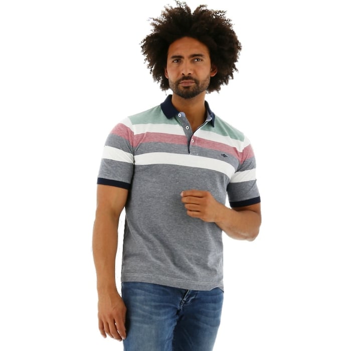 Koop Baileys Poloshirt groen-roze gestreept voor slechts  € 23,98 bij Henk ter Horst herenmode