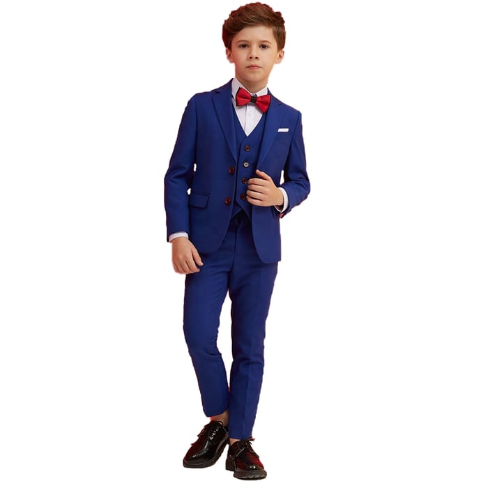 Koop Kinderkostuum 3-delig kobalt blauw voor slechts  € 89,95 bij Henk ter Horst herenmode