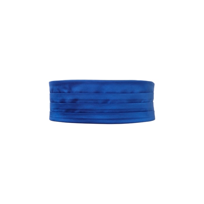 Koop Cumberband in een fijne satijnen kwaliteit, kobalt blauw #cb5 voor slechts  € 24,95 bij Henk ter Horst herenmode