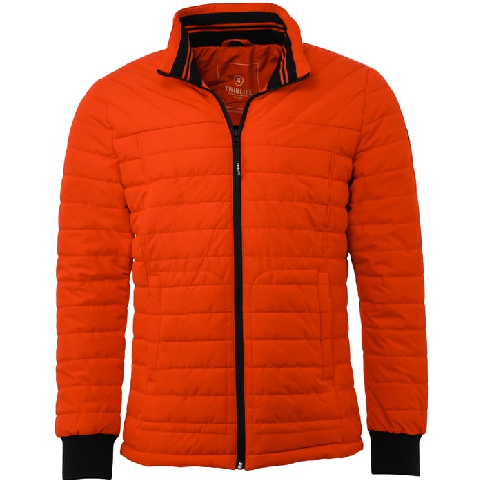 Koop Twinlife Donsjas met rits Oranje voor slechts  € 129,95 bij Henk ter Horst herenmode
