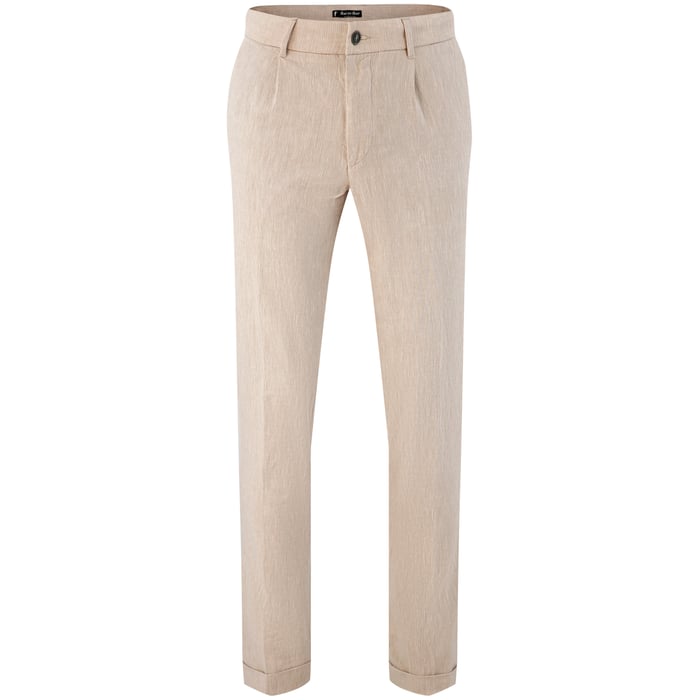 Koop Henk ter Horst linnen fashion pantalon gestreept Beige voor slechts  € 99,95 bij Henk ter Horst herenmode