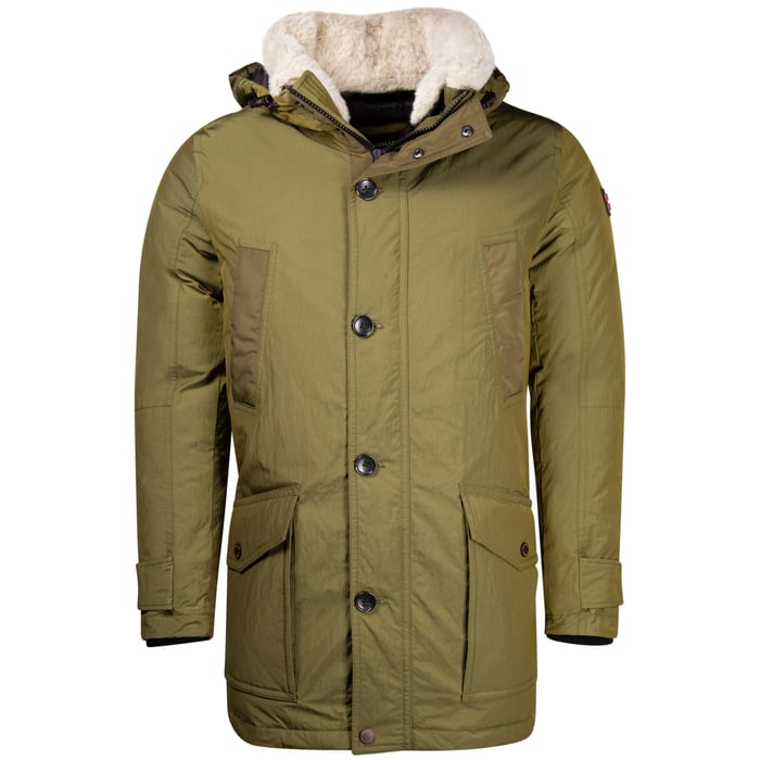 Koop Finnmark winterjas Thinsulate met capuchon Groen voor slechts  € 219,95 bij Henk ter Horst herenmode