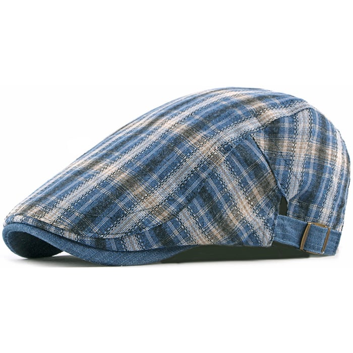 Koop Stijlvolle schaduwruit zomerpet katoen Blauw voor slechts  € 24,95 bij Henk ter Horst herenmode