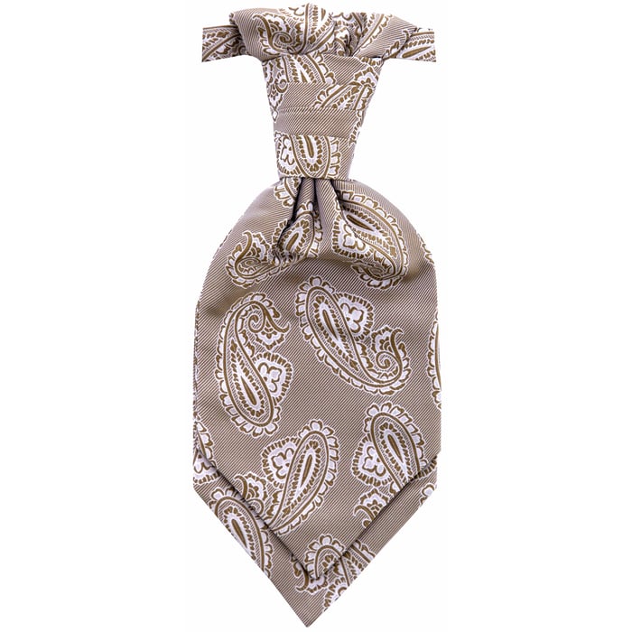 Koop Henk ter Horst trouwdas plastron met paisley dessin Beige voor slechts  € 49,95 bij Henk ter Horst herenmode