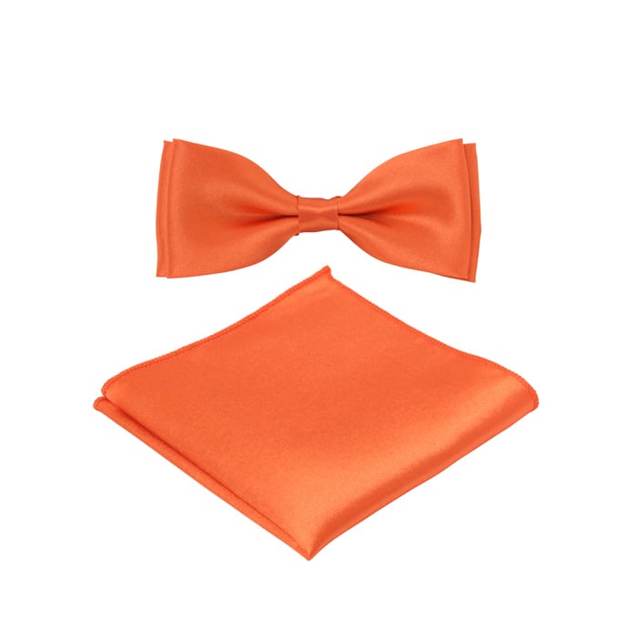 Koop Vlinderstrik met glanssatijnen afwerking Oranje voor slechts  € 29,95 bij Henk ter Horst herenmode