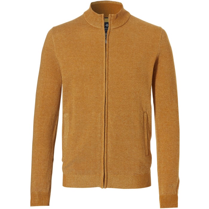 Koop Baileys vest met rits structuur Okergeel voor slechts  € 99,95 bij Henk ter Horst herenmode