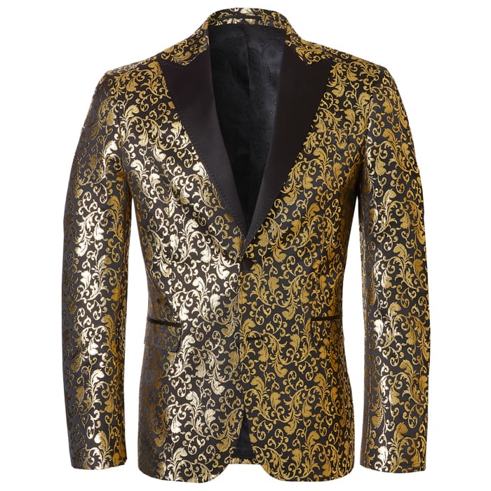 Koop Henk ter Horst Lurex smoking colbert Goud voor slechts  € 132,97 bij Henk ter Horst herenmode