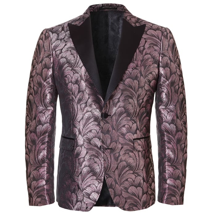 Koop Henk ter Horst Lurex smoking colbert Paars voor slechts  € 132,97 bij Henk ter Horst herenmode