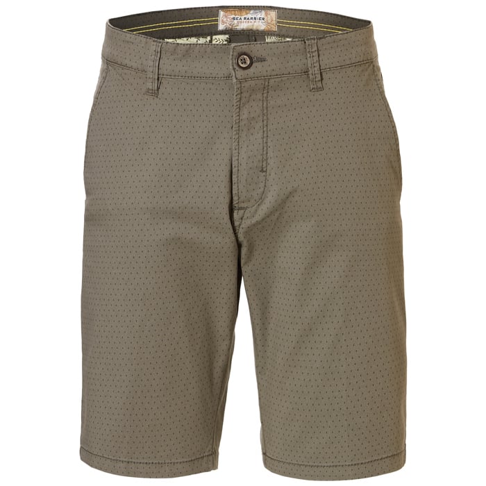 Koop Sea Barrier Bermuda korte broek chino gestipt Olijfgrijs voor slechts  € 44,95 bij Henk ter Horst herenmode