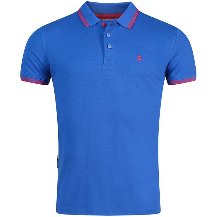 Koop Sea Barrier Freddy Polo uni met contrastkraag Blauw voor slechts  € 29,95 bij Henk ter Horst herenmode