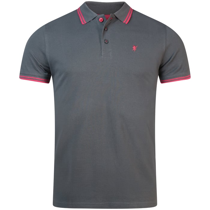 Koop Sea Barrier Freddy Polo uni met contrastkraag Grijs voor slechts  € 29,95 bij Henk ter Horst herenmode
