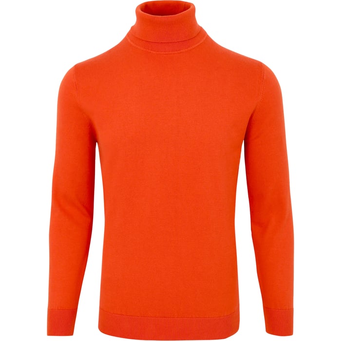 Koop Henk ter Horst heren coltrui 100% katoen Brique voor slechts  € 49,95 bij Henk ter Horst herenmode