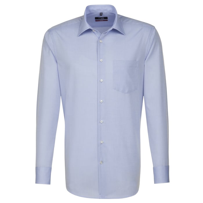 Koop Seidensticker overhemd modern fit blauw voor slechts  € 59,99 bij Henk ter Horst herenmode