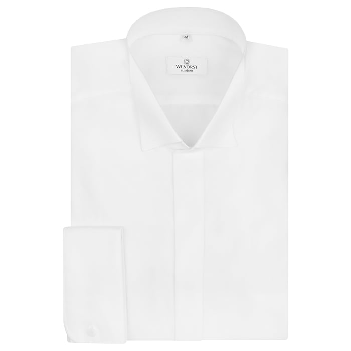 Koop Wilvorst smoking overhemd extra lange mouw SF ML7 voor slechts  € 99,95 bij Henk ter Horst herenmode