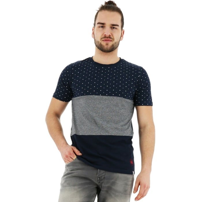Koop Jack & Jones Tobi T-shirt regular fit korte mouw navy voor slechts   bij Henk ter Horst herenmode