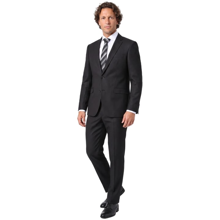 Koop Henk ter Horst 2-delig modern-fit kostuum structuurstof Donkerblauw voor slechts  € 299,95 bij Henk ter Horst herenmode
