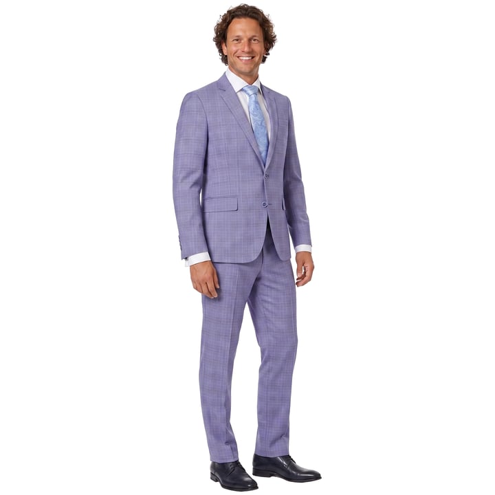 Koop Henk ter Horst 2-delig herenkostuum geruit Blauw voor slechts  € 299,95 bij Henk ter Horst herenmode