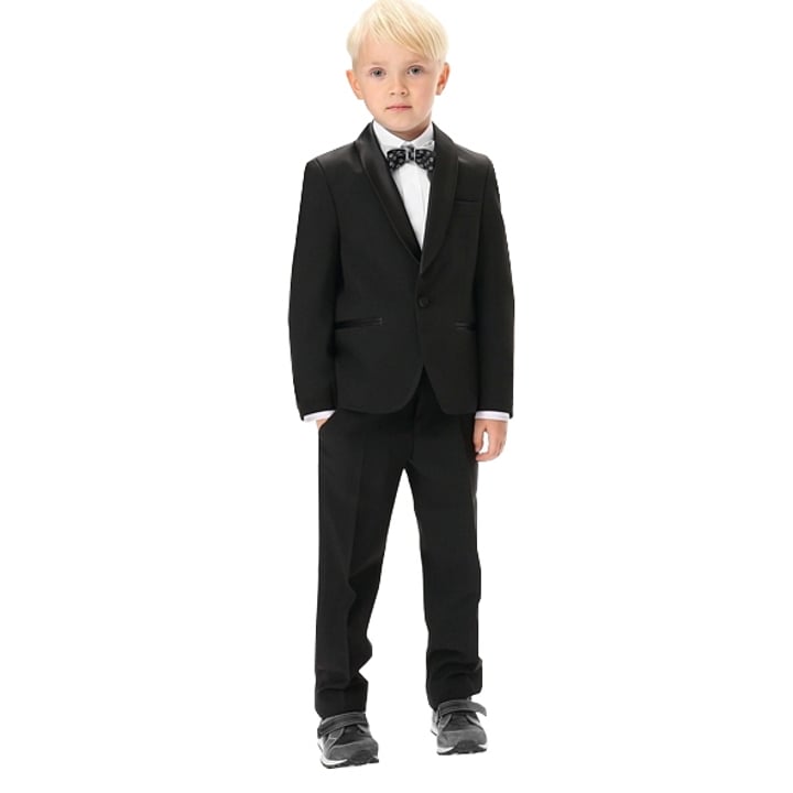 Koop Kindersmoking zwart met sjaalkraag #KSM-1 voor slechts  € 99,95 bij Henk ter Horst herenmode