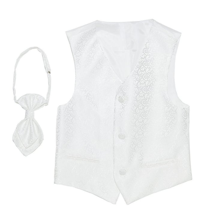 Koop Kindergilet met plastron ivoorkleur, jacquard geweven voor slechts  € 49,95 bij Henk ter Horst herenmode