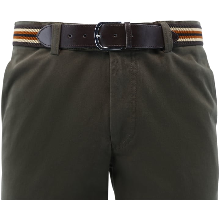 Koop Henk ter Horst katoenen stretch chinobroek Bruin voor slechts  € 99,95 bij Henk ter Horst herenmode