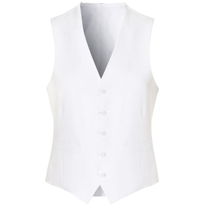 Henk ter Horst micro kamgaren gilet Wit