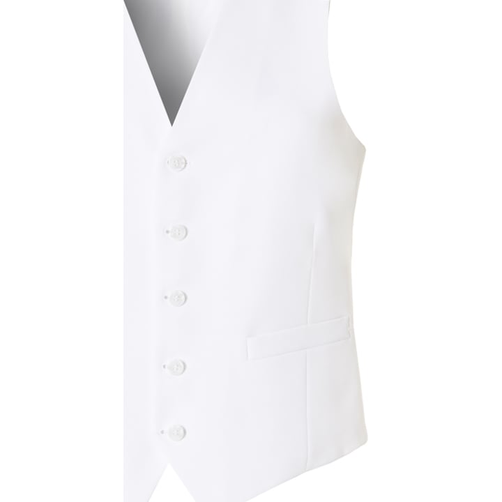 Henk ter Horst micro kamgaren gilet Wit