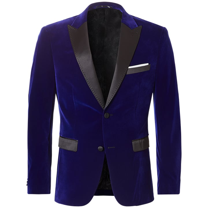 Koop Henk ter Horst Velours Velvet Fluweel colbert Blauw voor slechts  € 132,97 bij Henk ter Horst herenmode