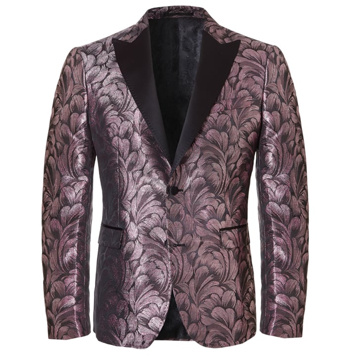 Henk ter Horst Lurex smoking colbert Paars