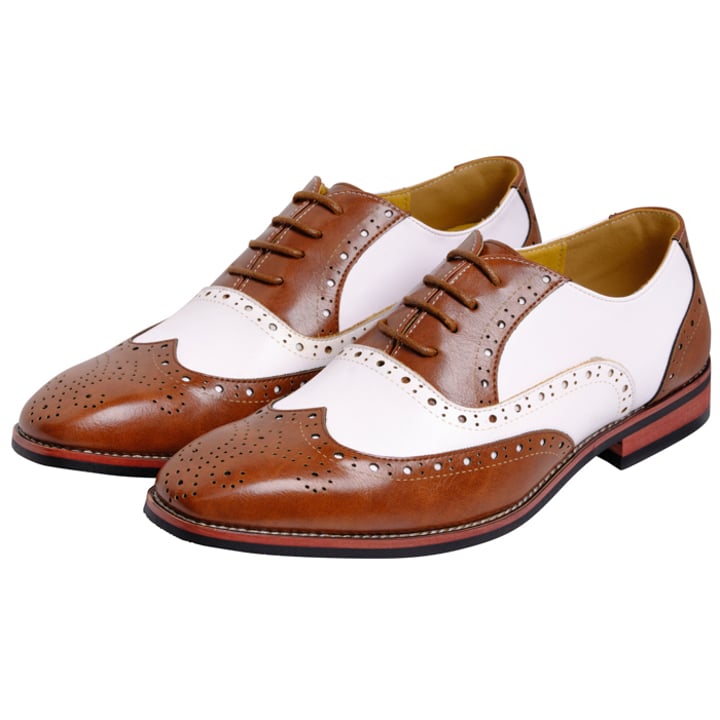 Henk ter Horst nette veterschoen met color-blocking Bruin