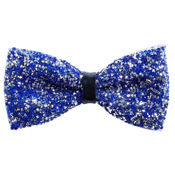 Koop Henk ter Horst glitter pailletten vlinderstrik met briljant geslepen strass kristallen Blauw voor slechts  € 13,97 bij Henk ter Horst herenmode