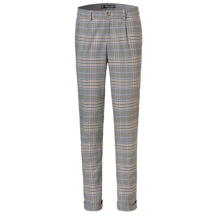 Koop Henk ter Horst Belotti superstretch pantalon geruit Bruin voor slechts  € 119,95 bij Henk ter Horst herenmode