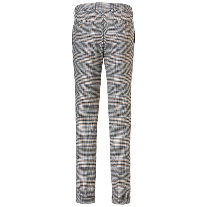 Koop Henk ter Horst Belotti superstretch pantalon geruit Bruin voor slechts  € 119,95 bij Henk ter Horst herenmode
