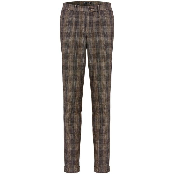 Koop Henk ter Horst Belotti superstretch pantalon geruit Bruin voor slechts  € 119,95 bij Henk ter Horst herenmode