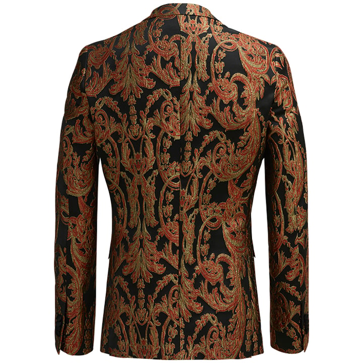 Koop Henk ter Horst barok jacquard smoking colbert Rood voor slechts  € 132,97 bij Henk ter Horst herenmode