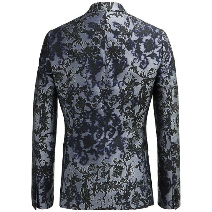 Koop Henk ter Horst barok jacquard smoking colbert Blauw voor slechts  € 132,97 bij Henk ter Horst herenmode