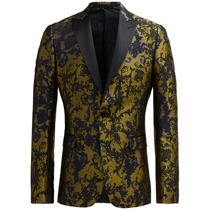 Koop Henk ter Horst barok jacquard smoking colbert Blauw voor slechts  € 132,97 bij Henk ter Horst herenmode