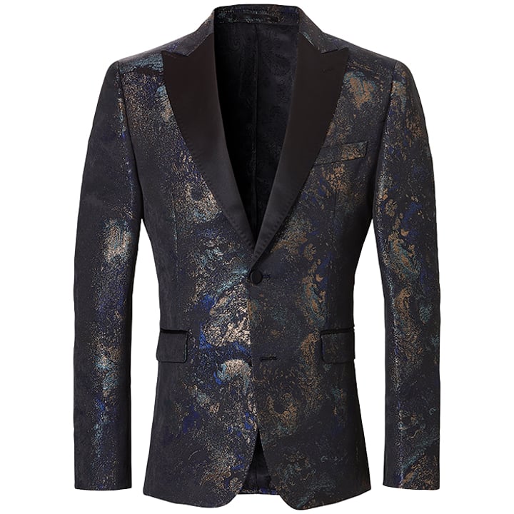 Koop Henk ter Horst Lurex Colbert Goldspray Navy voor slechts  € 132,97 bij Henk ter Horst herenmode