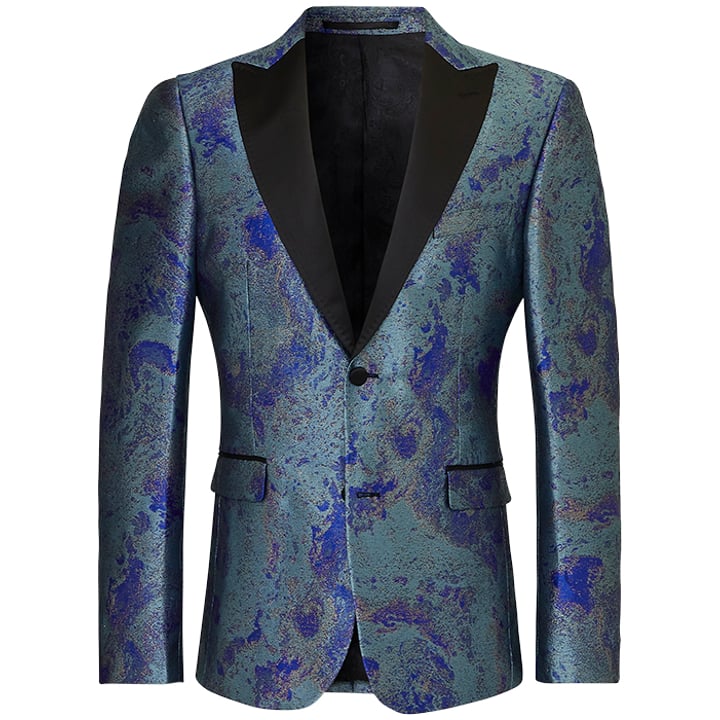 Henk ter Horst Lurex Colbert Goldspray Blauw