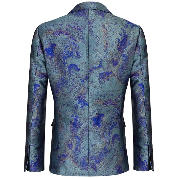 Henk ter Horst Lurex Colbert Goldspray Blauw