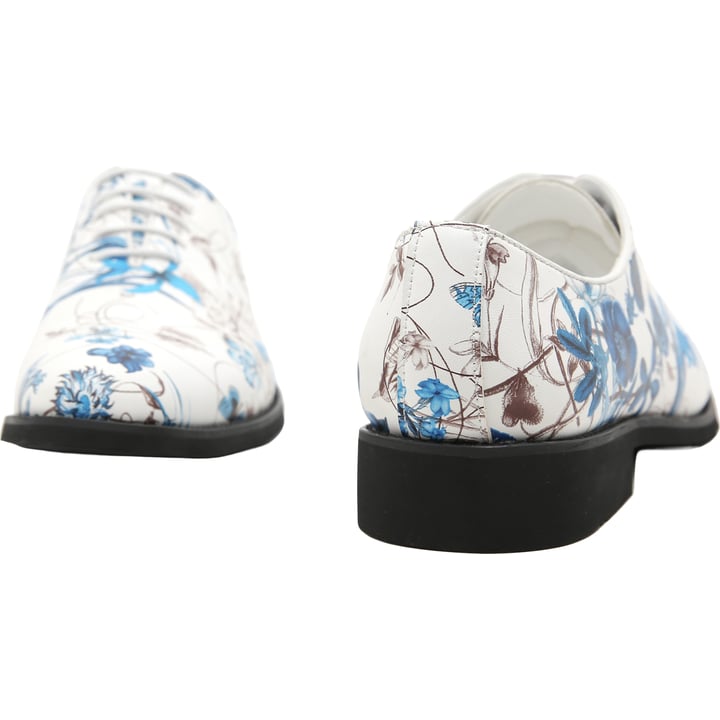 Koop Henk ter Horst printschoen bloemenpatroon blauw met Wit voor slechts  € 49,95 bij Henk ter Horst herenmode
