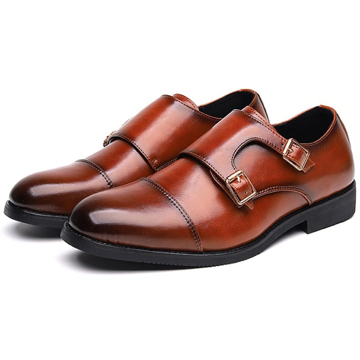 Koop Henk ter Horst herenschoenen met dubbele gesp Bruin voor slechts  € 49,95 bij Henk ter Horst herenmode