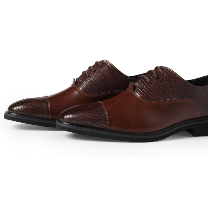 Koop Henk ter Horst klassieke herenschoen met slangenpatroon Bruin voor slechts  € 39,95 bij Henk ter Horst herenmode
