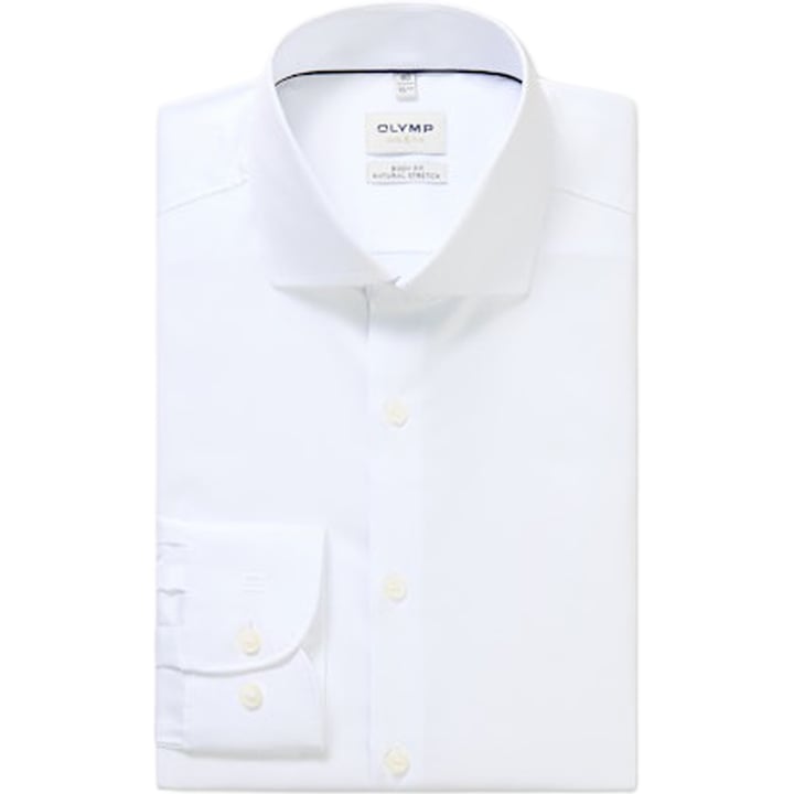 Koop Olymp Level Five body fit lange mouw overhemd Wit voor slechts  € 79,95 bij Henk ter Horst herenmode