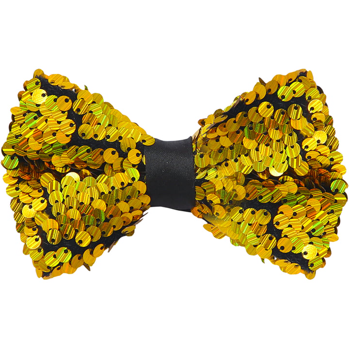 Henk ter Horst glitter pailletten iriserende vlinderstrik Goud